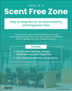 This is a Scent Free Zone - Poster