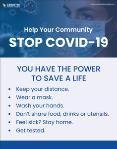 Help Your Community Stop Covid-19 - Poster