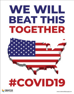 We Will Beat This Together #Covid-19 (USA) - Poster