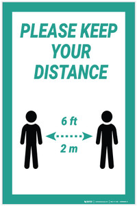 Please Keep Your Distance - Label