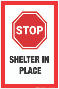 Stop: Shelter In Places - Label