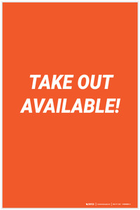 Take Out Available! - Label