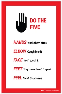Do The Five Hand Graphic - Label