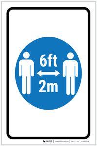 6Ft-2M With Icon Portrait - Label