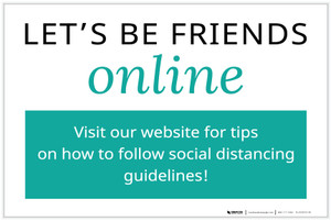 Let's Be Friends Online Landscape - Label