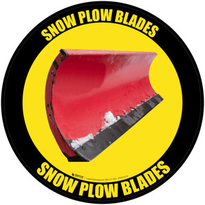 Snow Plow Blades - Floor Sign