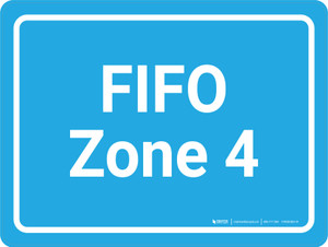FIFO Zone 4 Blue Landscape - Wall Sign