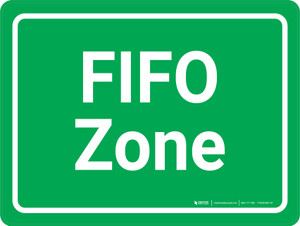 FIFO Zone Green Landscape - Wall Sign