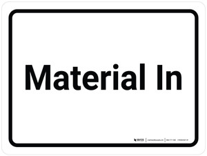 Material In White Landscape - Wall Sign