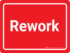 Rework Red Landscape - Wall Sign