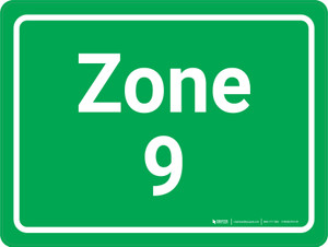 Zone 9 Green Landscape - Wall Sign