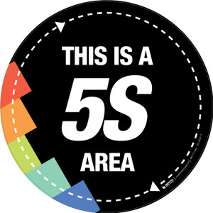 5S Area Sign (Black) 5S Area Sign (Black)