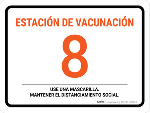 Vaccine Station 8 Spanish Landscape - Wall Sign