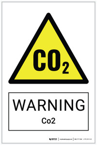 Warning: Co2 Hazard - Label