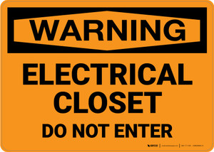 Warning: Electrical Hazard Personnel - Wall Sign