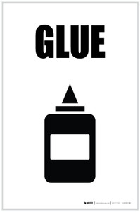 Glue with Icon Portrait - Label