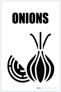 Onions with Icon Portrait - Label