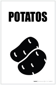 Potatos with Icon Portrait - Label