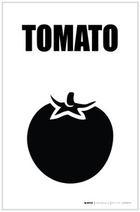 Tomato with Icon Portrait - Label