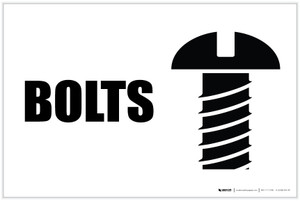 Bolts with Icon Landscape - Label