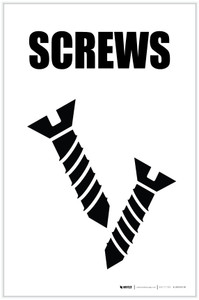 Screws with Icon Portrait - Label