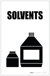 Solvents with Icon Portrait - Label Solvents with Icon Portrait - Label