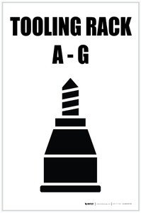Tooling Rack A-G with Icon Portrait - Label