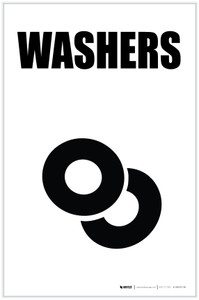 Washers with Icon Portrait - Label