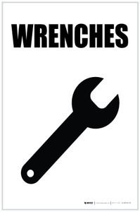 Wrenches with Icon Portrait - Label
