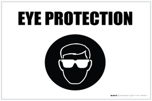 Eye Protection with Icon Landscape - Label