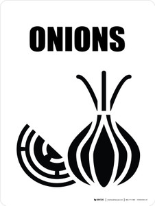 Onions with Icon Portrait - Wall Sign