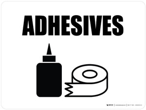 Adhesives with Icon Landscape - Wall Sign