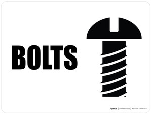 Bolts with Icon Landscape - Wall Sign