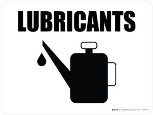 Lubricants with Icon Landscape - Wall Sign