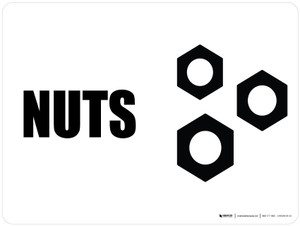 Nuts with Icon Landscape - Wall Sign