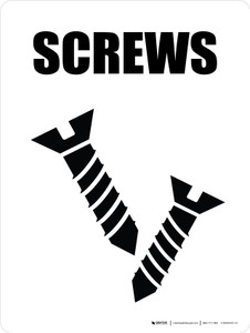 Screws with Icon Portrait - Wall Sign