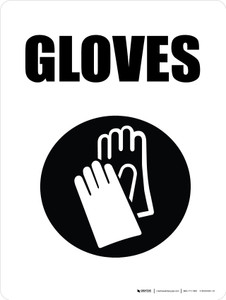 Gloves with Icon Portrait - Wall Sign