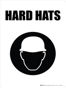 Hard Hats with Icon Portrait - Wall Sign