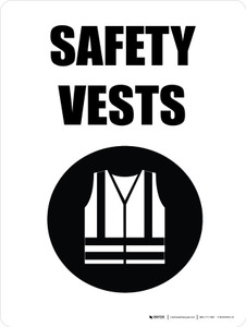 Safety Vests with Icon Portrait - Wall Sign
