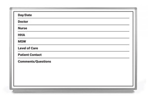 Basic Patient Dry-Erase Hospital Whiteboard