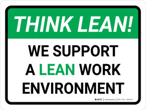 Think Lean: Work Environment Landscape - Wall Sign