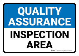 Quality Assurance: Inspection Area Landscape - Wall Sign