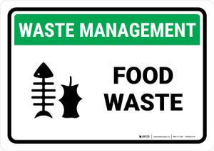 Waste Management: Food Waste Landscape - Wall Sign