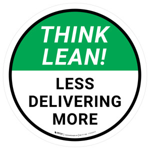 Think Lean: Less Delivering More Circular - Floor Sign