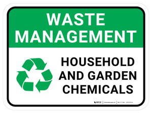 Waste Management: Household & Garden Chemicals - Floor Sign