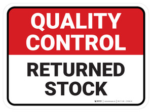 Quality Control: Returned Stock V2 Rectangular - Floor Sign