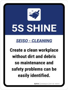 5S Shine Portrait - Wall Sign