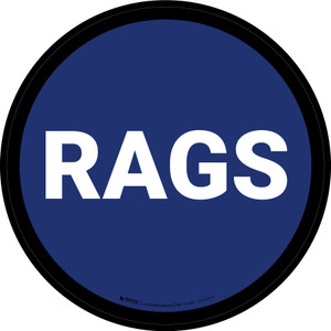 5S Rags Blue Circular - Floor Sign