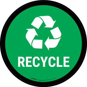 5S Recycle Symbol Circular - Floor Sign 5S Recycle Symbol Circular - Floor Sign