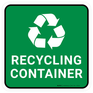 5S Recycling Container Square - Floor Sign